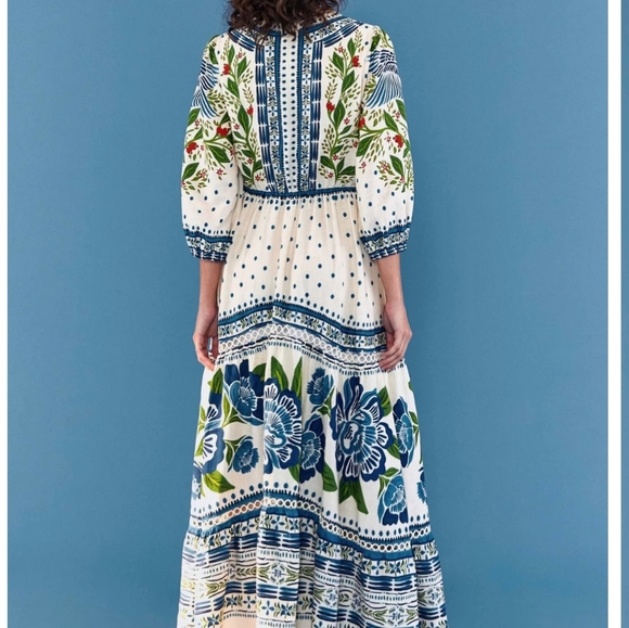 NWT FARM RIO | $280 Macaw Flight Maxi Dress - Picture 5 of 11